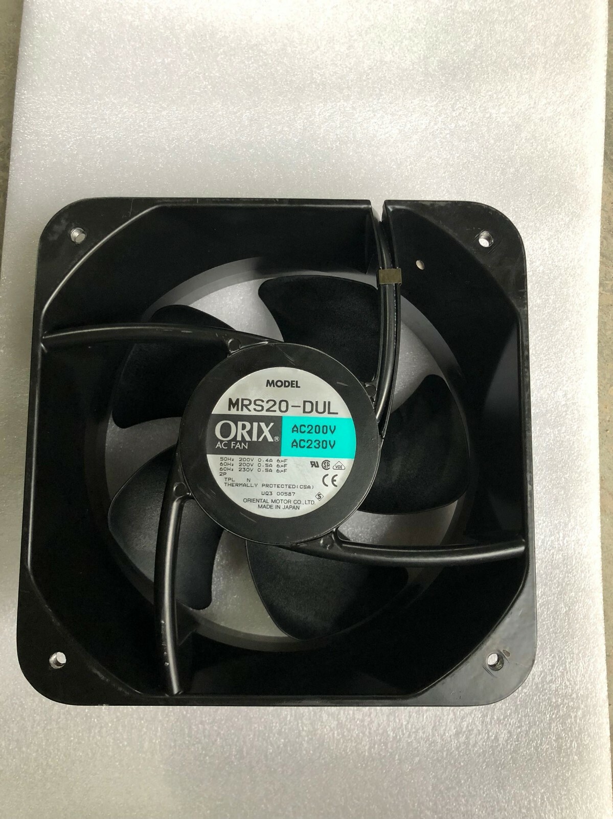 1 PCS ORIX MRS20-DUL Axial Flow Fan AC 200/230V 200*200*90MM