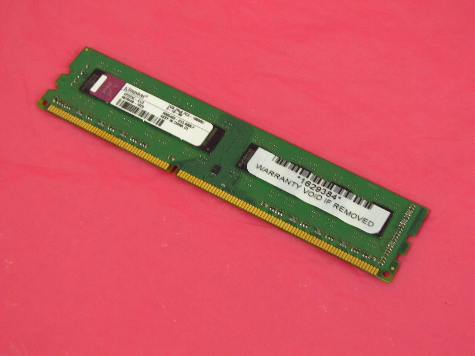 KP223C-ELD Kingston Technology Company 2GB DDR3 10600 MEMORY MODULE