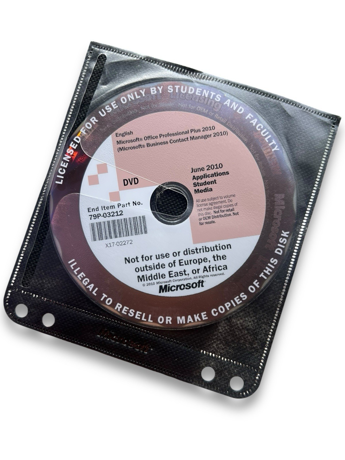 Microsoft Office Professional Plus 2010 Student & Faculty / Work with Money 2001