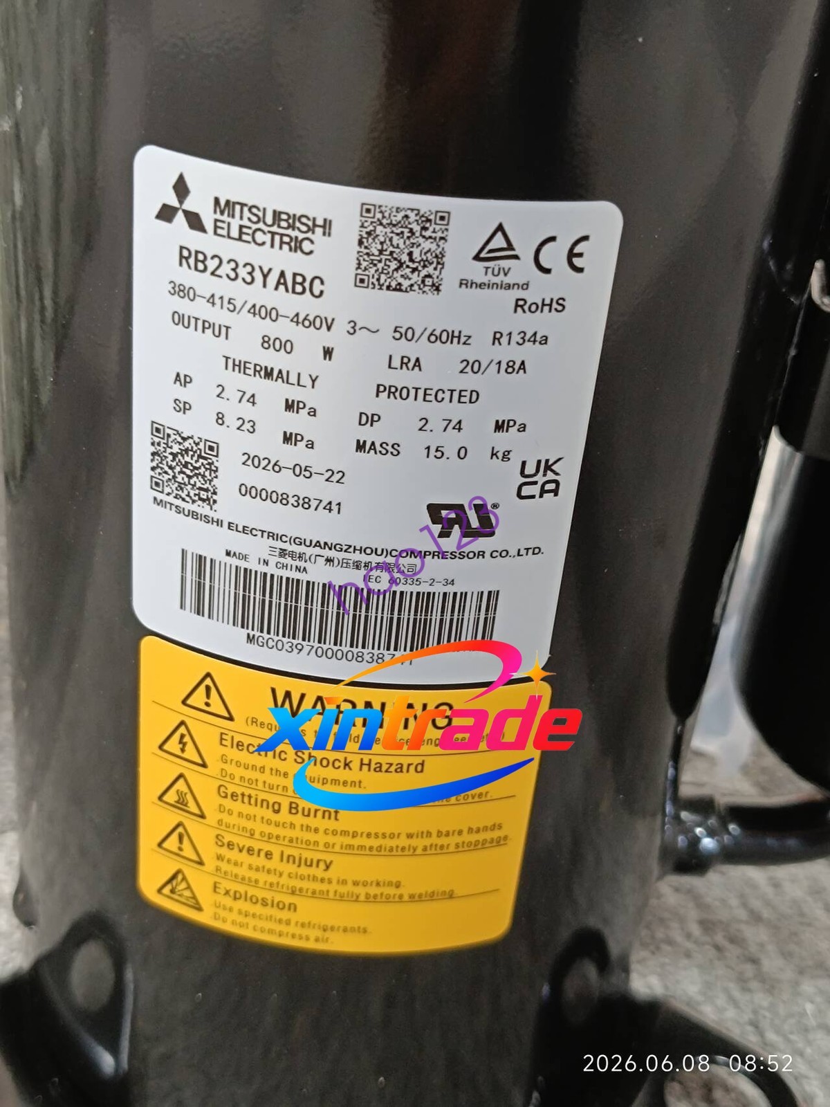 1PCS Compressor RB233YABC New Air Conditioning Compressor new DHL/FedEx