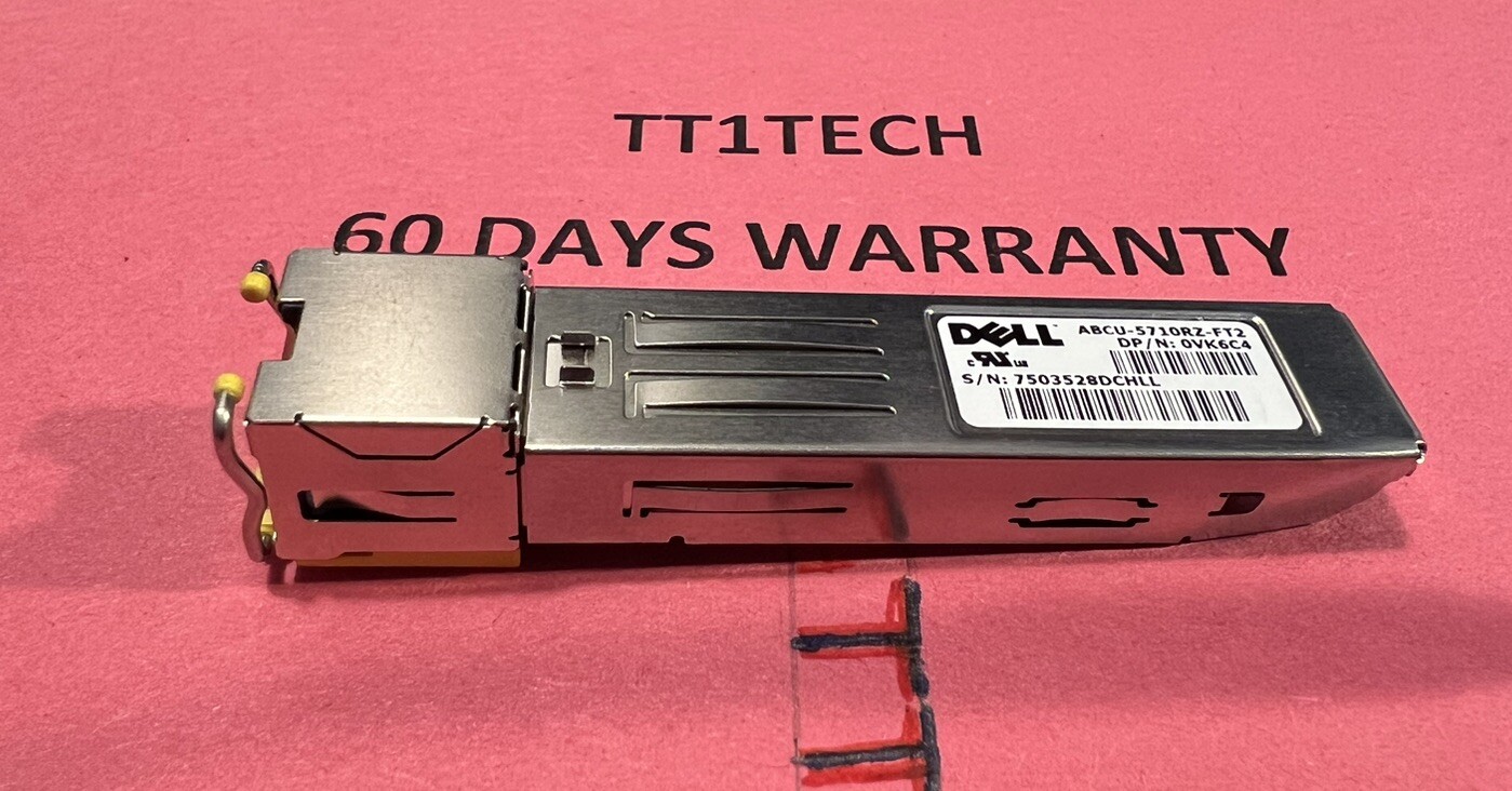 Dell 1GB 1000Base-T SFP Transceiver Module 0VK6C4 ABCU-5710RZ-FT2