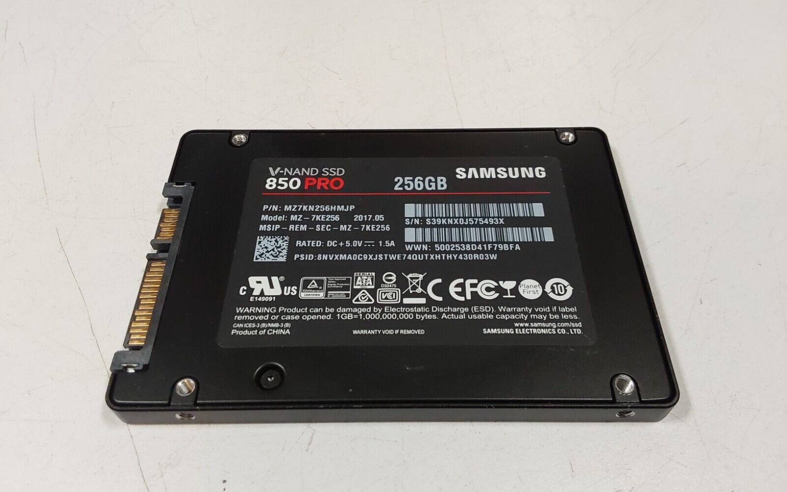Samsung 850 Pro 256GB 2.5