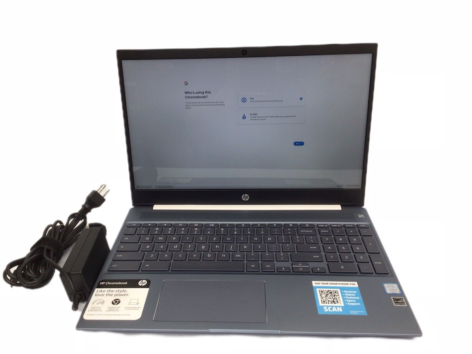 HP Chromebook 15-de0523dx Core i5 8250U/1.6 GHz-8GB RAM 128GB 15.6