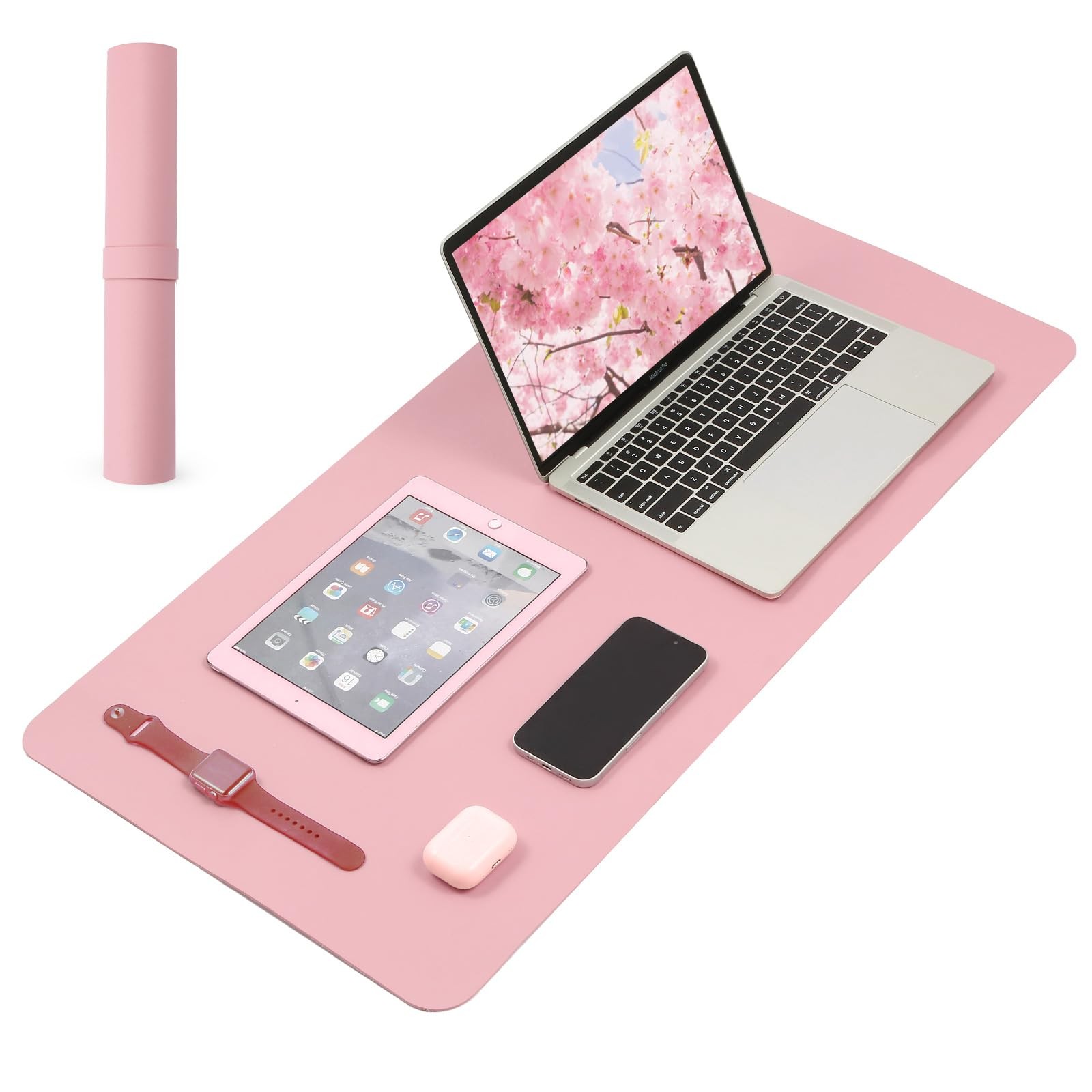 Large Office Leather Desk Mat, Large Mouse and Keyboard Pad, Laptop Pad, Desk...