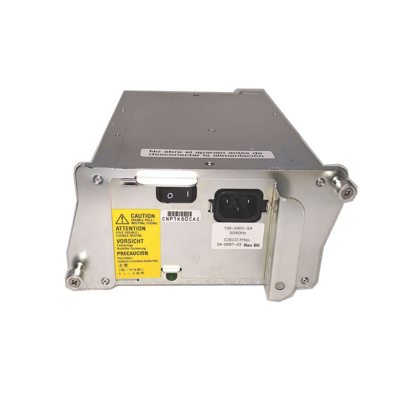 Cisco Catalyst 7200 Power Supply 280W DCJ2804-01P 34-0687-03