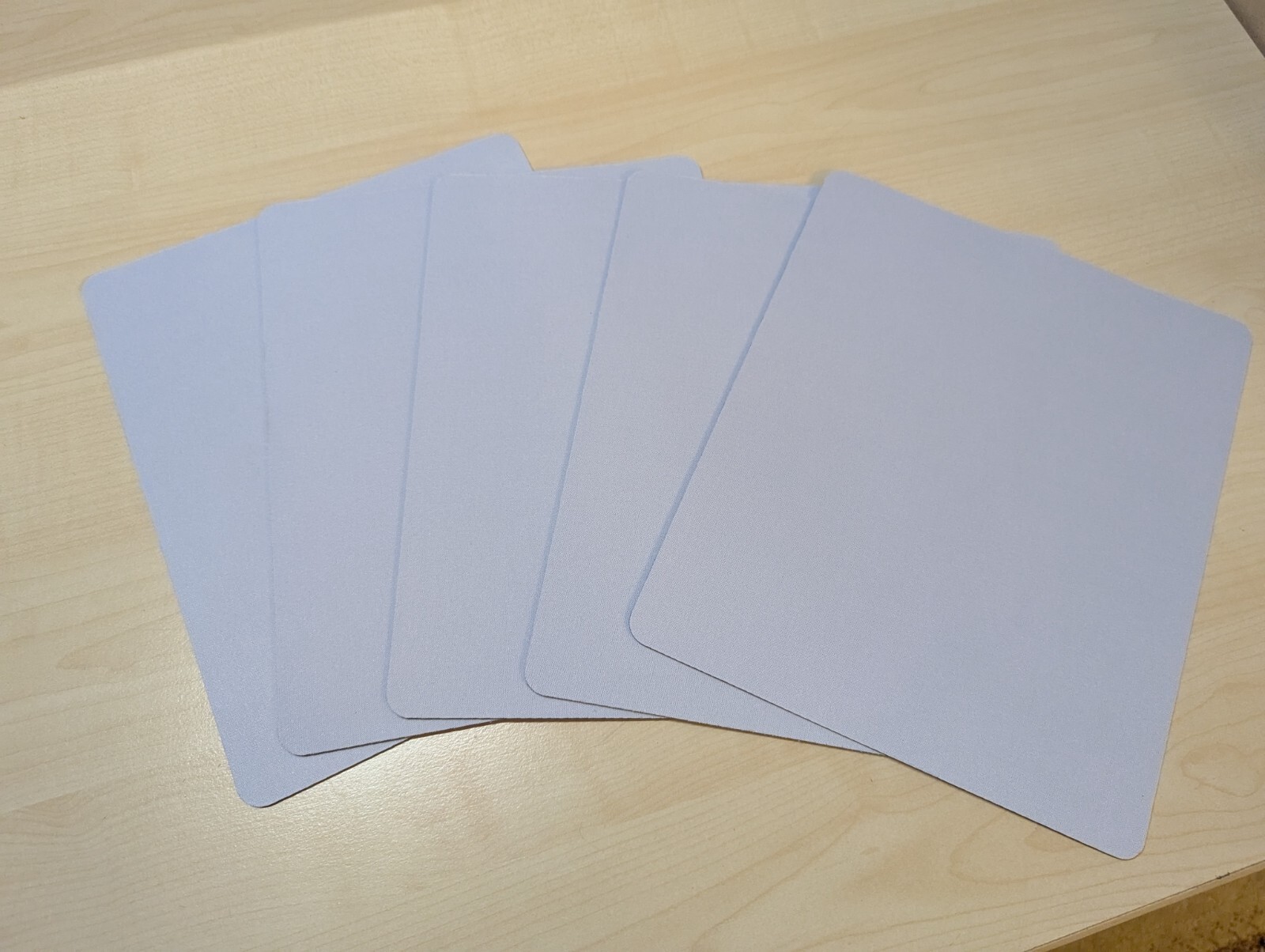 5x White Rubber Mouse Pads 5mm for Sublimation Printing or Regular Use | 20x24cm