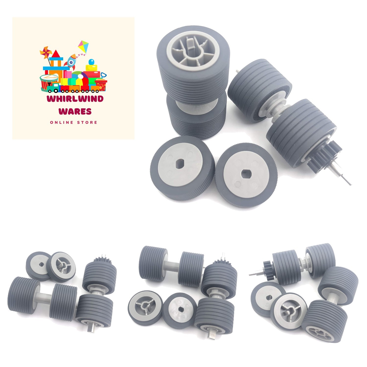 Scanner Pickup Brake Separator Rollers Kit Compatible with Fujitsu fi-6400 fi...