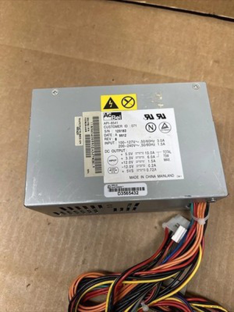 PWR SUPPLY, 70W, API-8541 REV B, IBM FRU P/N: 00K8468