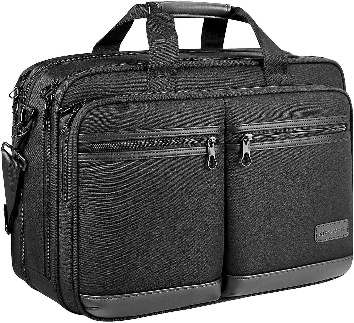 KROSER Laptop Bag Stylish Laptop Briefcase Fits Up to 17.3 Inch Expandable
