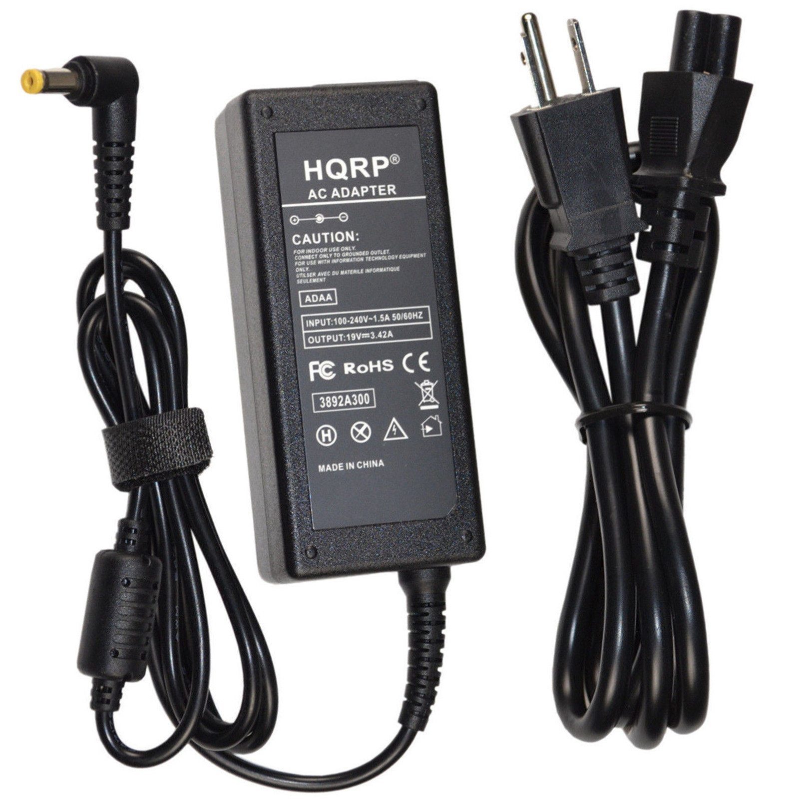 HQRP 19V AC Adapter for Acer Aspire Chromebook TravelMate Veriton Series Laptop