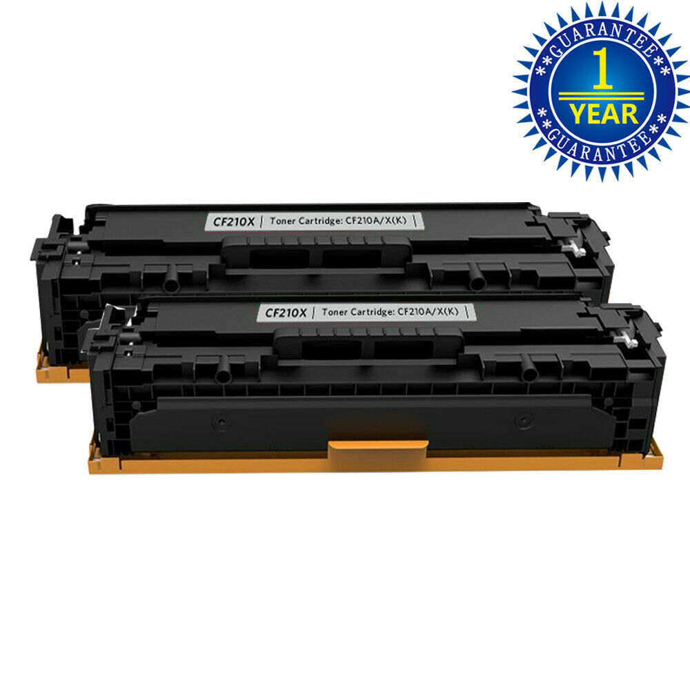 2PK CF210A Black Toner Cartridge For HP 131A Color Laserjet Pro 200 MFP M276nw