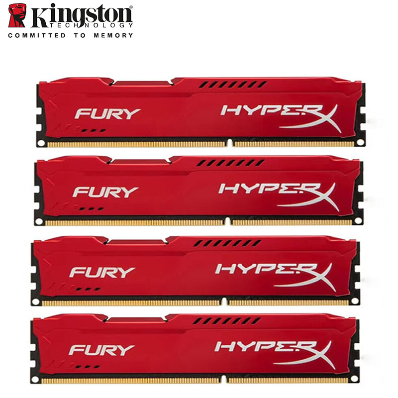 32GB (4 x 8GB) DDR3 1600 (PC3 12800) Gaming Memory HX316C10FB/8 for Desktop Red