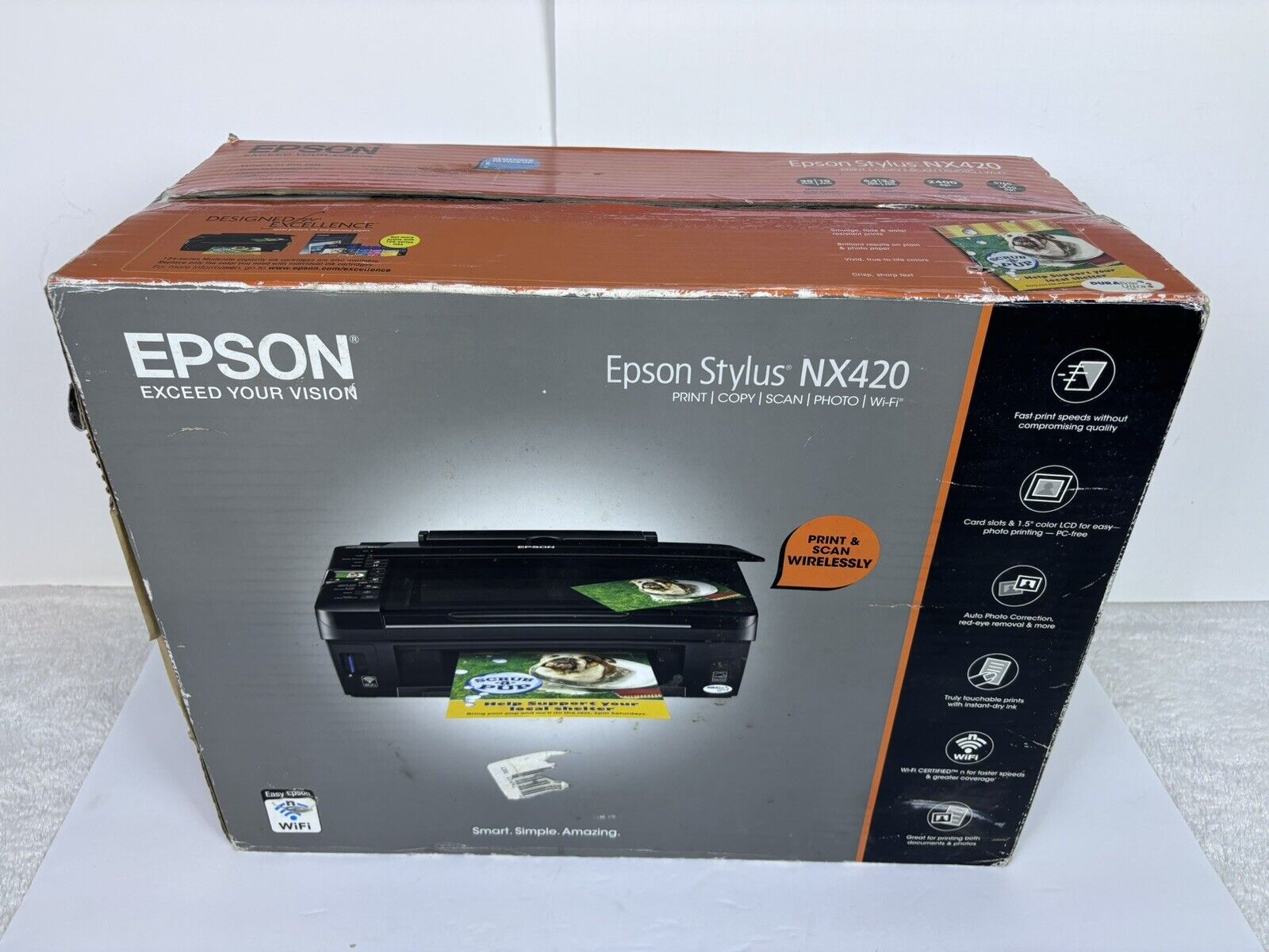 Epson Stylus NX420 All-In-One Inkjet Printer BRAND NEW FACTORY SEALED