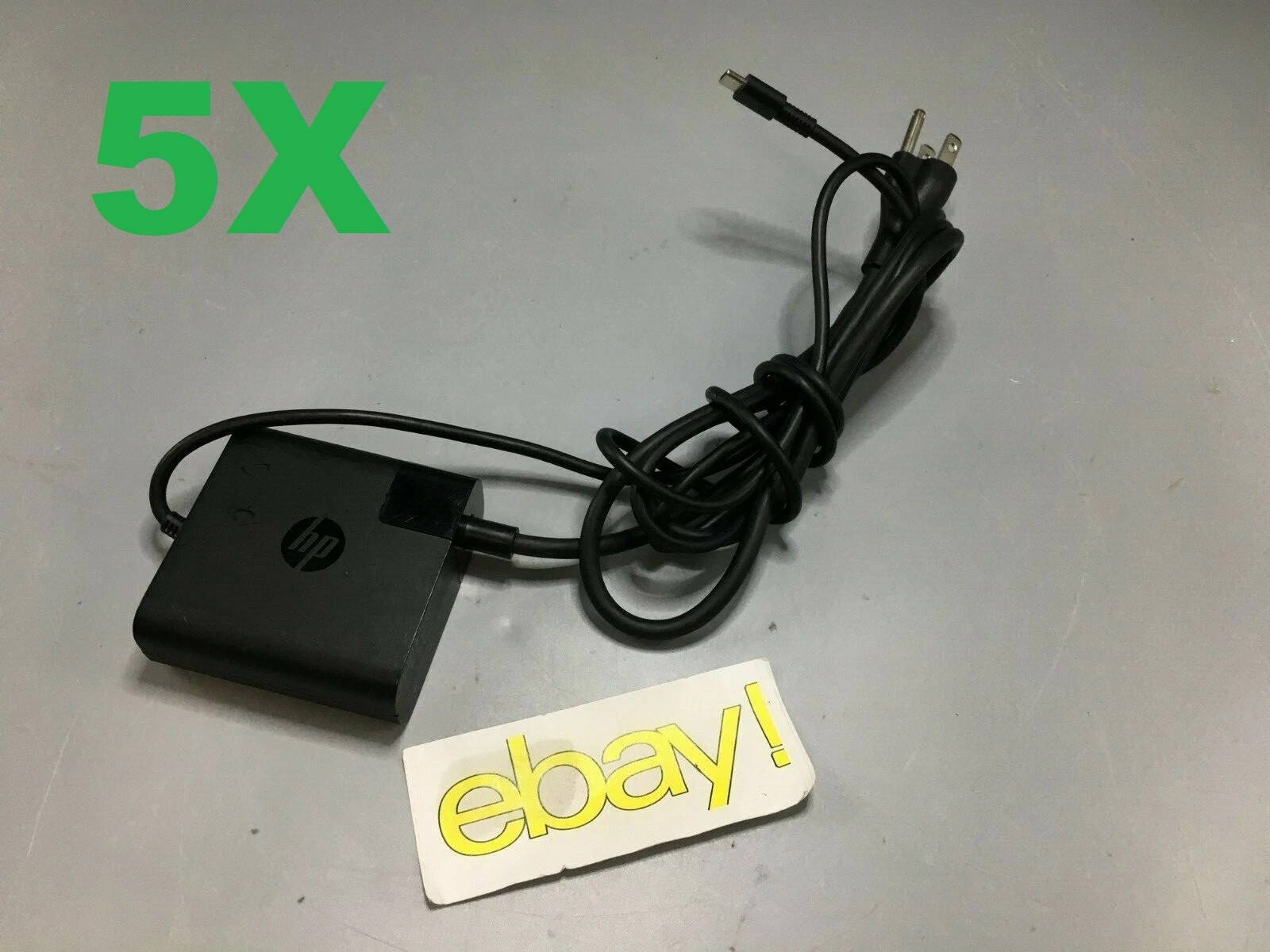 LOT OF 5 OEM HP 65W USB-C Adapter for Pro X2 612  Elite X2 1012 G2 x360 1030 G2