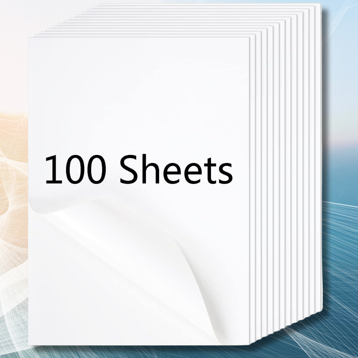 Koala Sticker Paper for Inkjet + Laser Printers 100 Full Sheets Shipping Label