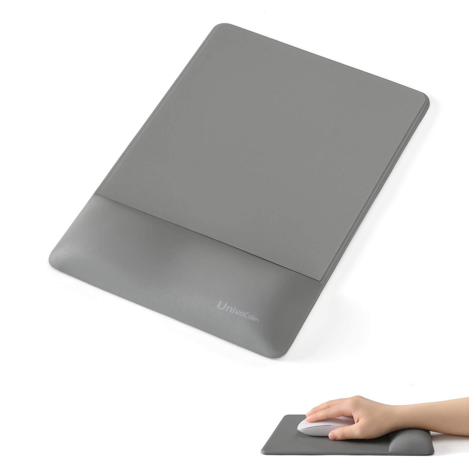 DesignWave Mouse Pad Memory Foam Wrist Rest Gel Base Accessory Grey