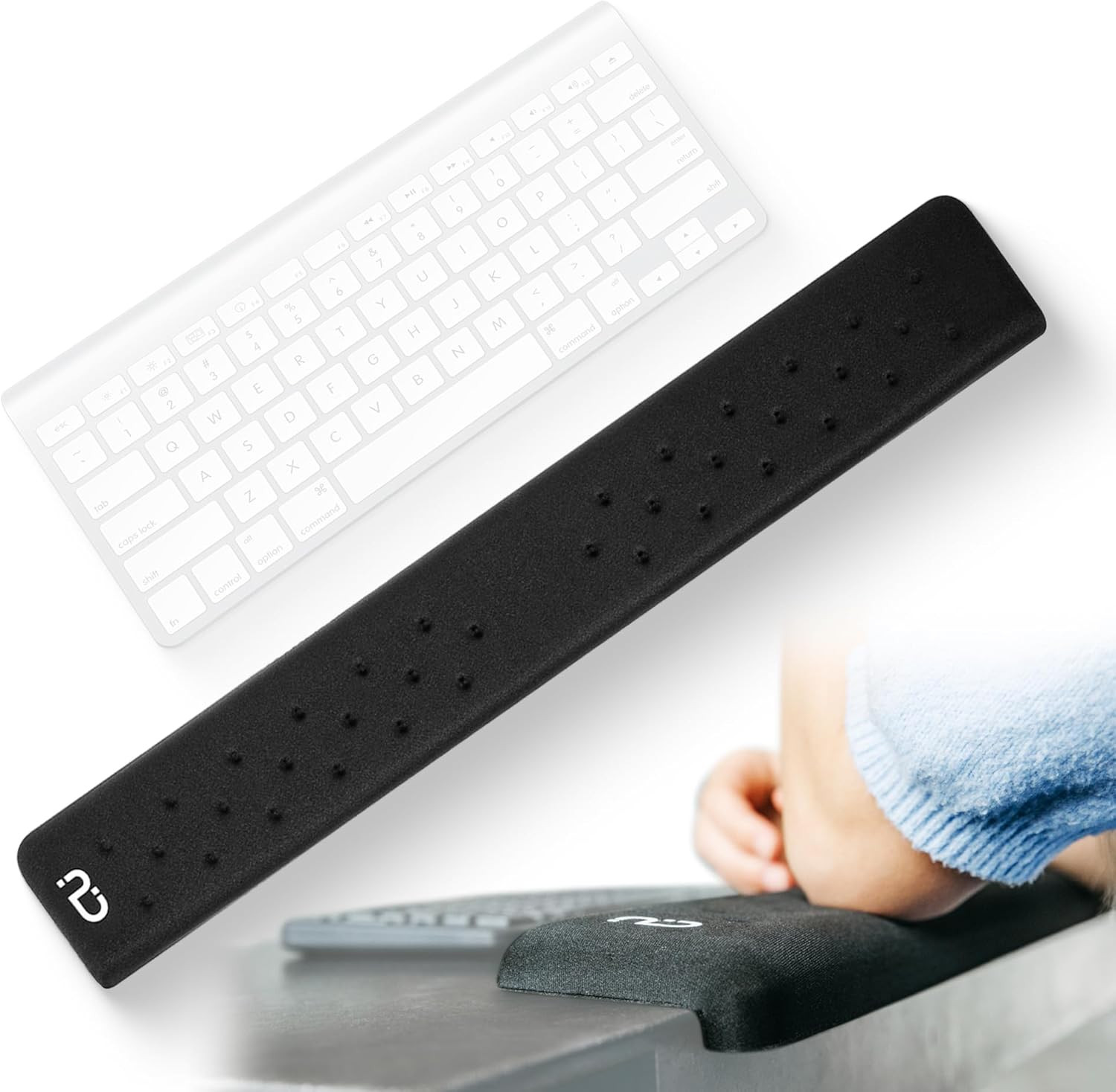 Edgerest Postureup L-Shaped Desk Long Wrist Rest Elbow, Forearm & Wrist Comfort