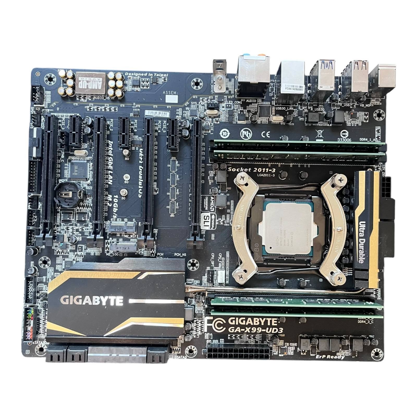 Gigabyte GA-X99-UD3 Motherboard Set Intel i7-5930K CPU 16GB RAM Cooler LGA2011-3