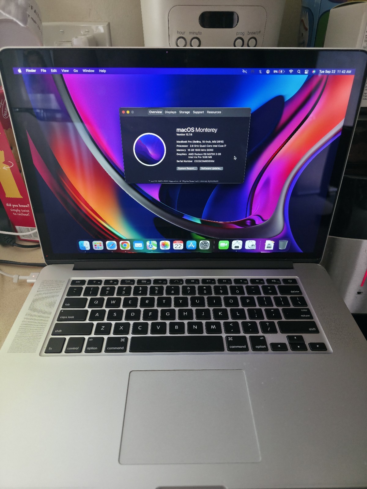 Apple MacBook Pro Retina A1398 15-inch Mid 2015 Rare OEM AMD Upgraded Graphics