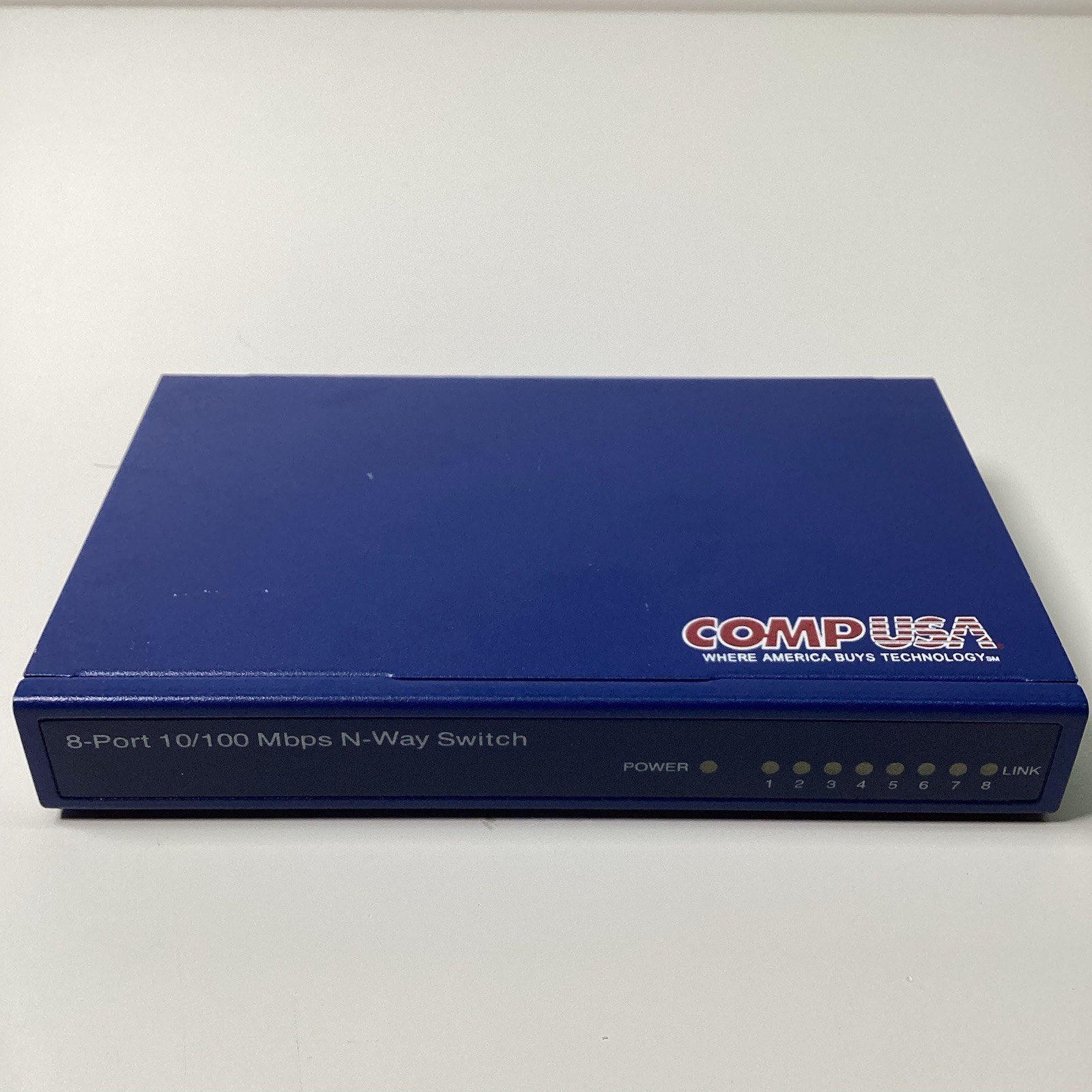 COMP USA 8 Port 10 100 Mbps N way Switch BLUE