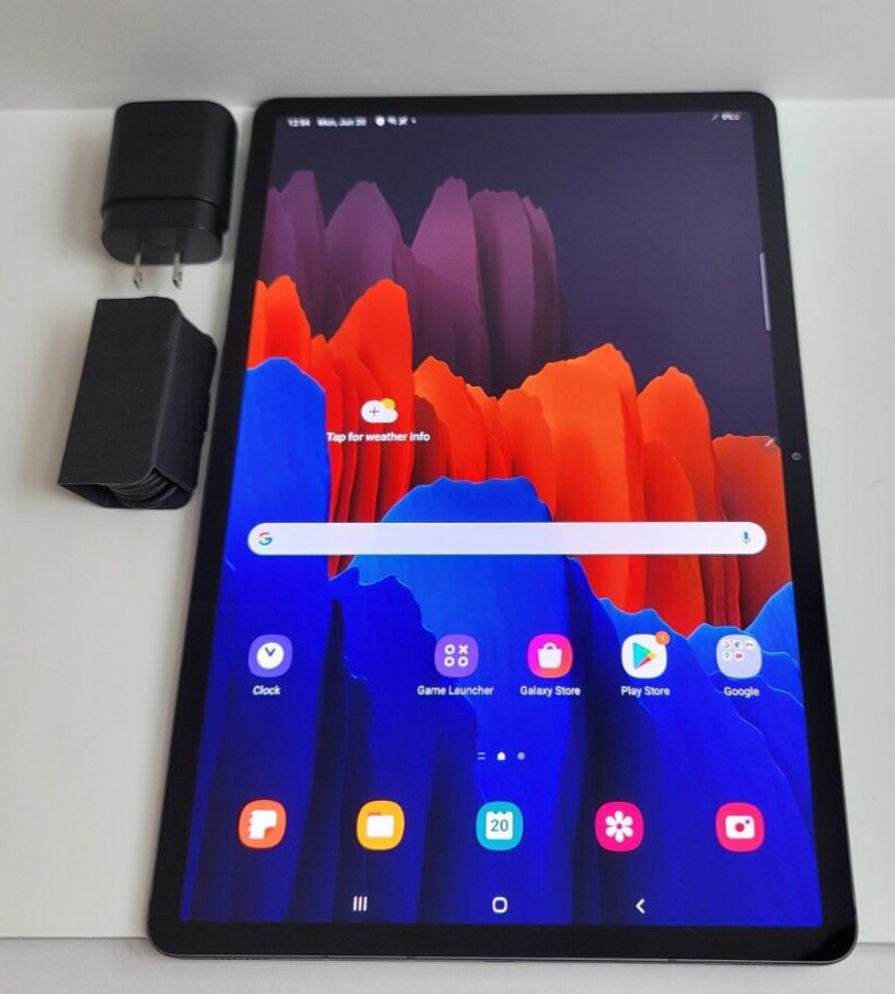 Samsung Galaxy Tab S7+ Plus 512GB, Wi-Fi, 12.4 in Mystic Black No S-Pen GREAT