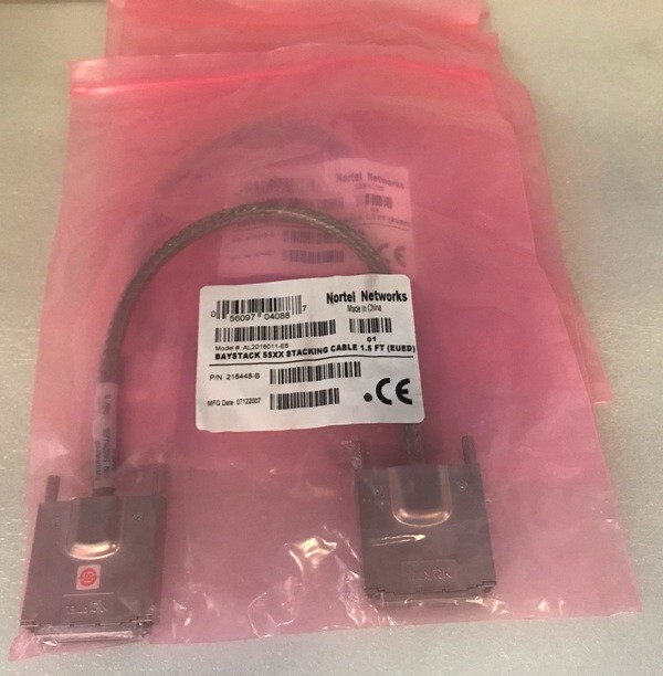 Lof of 5x NORTEL AL2018011-E6 Baystack 55XX Stacking Cable 1.5.FT NEW