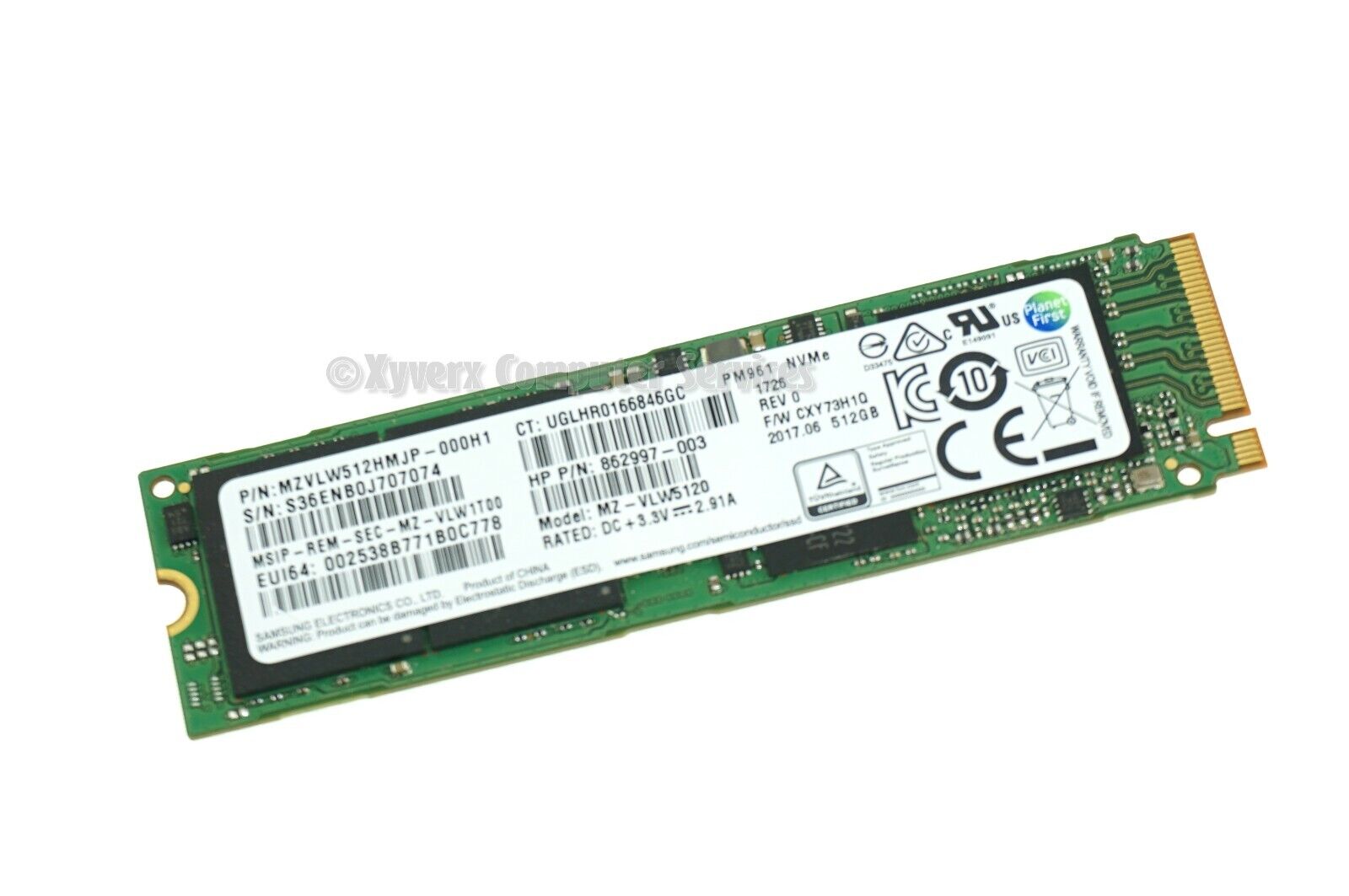 862997-003 MZ-VLW5120 GENUINE HP SSD 512GB 15-BL 15-BL112DX (GRADE A)(CA28)