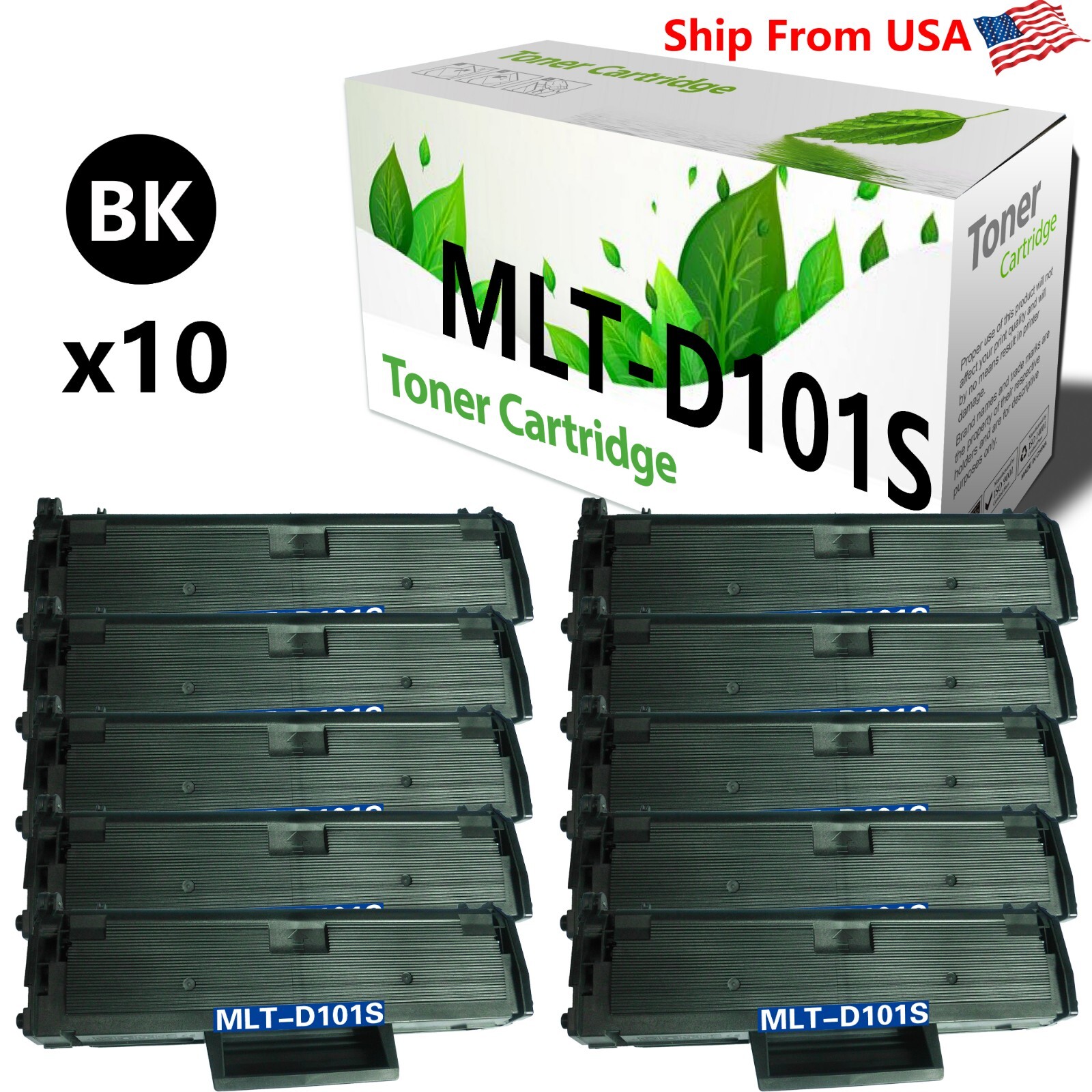 10-PACK Compatible MLT-D101S D101S Toner Cartridge For SCX-3400F Printer