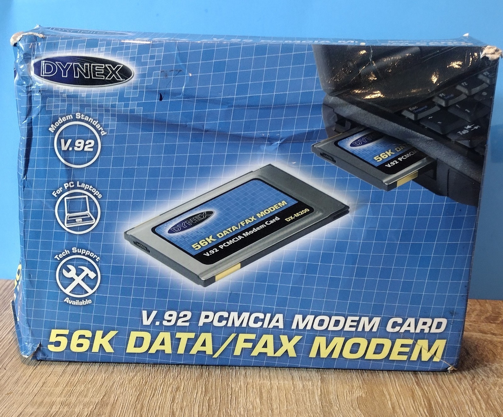 Dynex 56K Data/Fax Modem V.92 PCMCIA Modem Card Model DX-M200