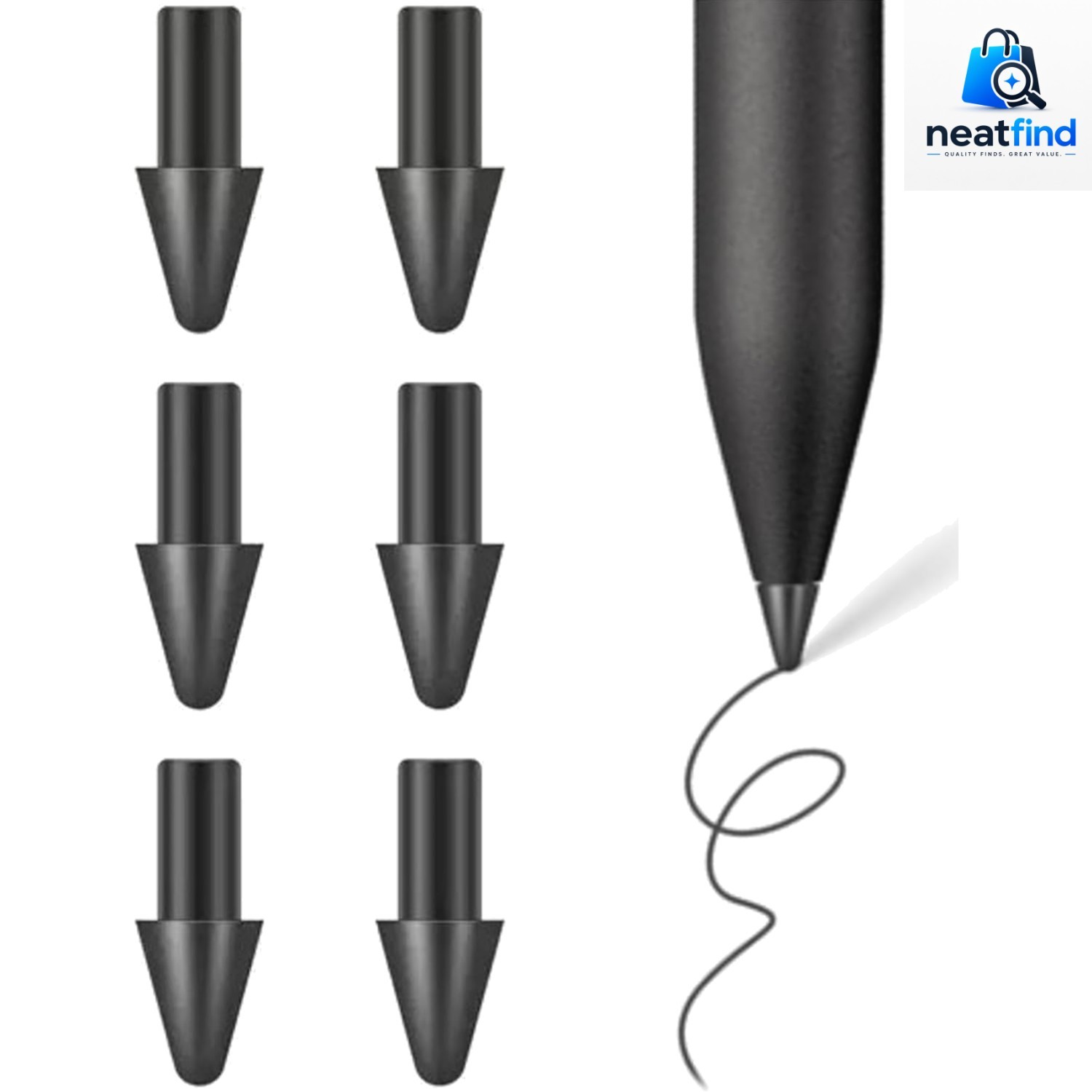 OEM 6PCS] Carbon-Filled Tips for Remarkable Paper Pro Stylus,Durable Nibs Com...