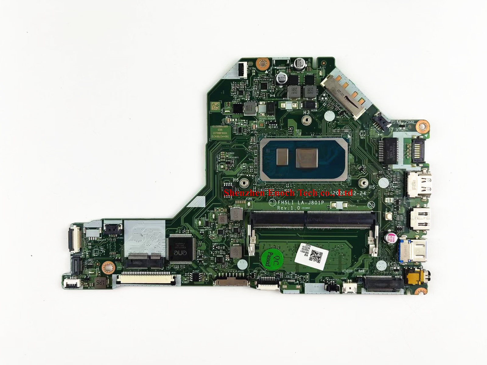 LA-J801P NBHS511002 Mainboard For ACER Aspire A315-56 Motherboard i5-1035G1 4GB