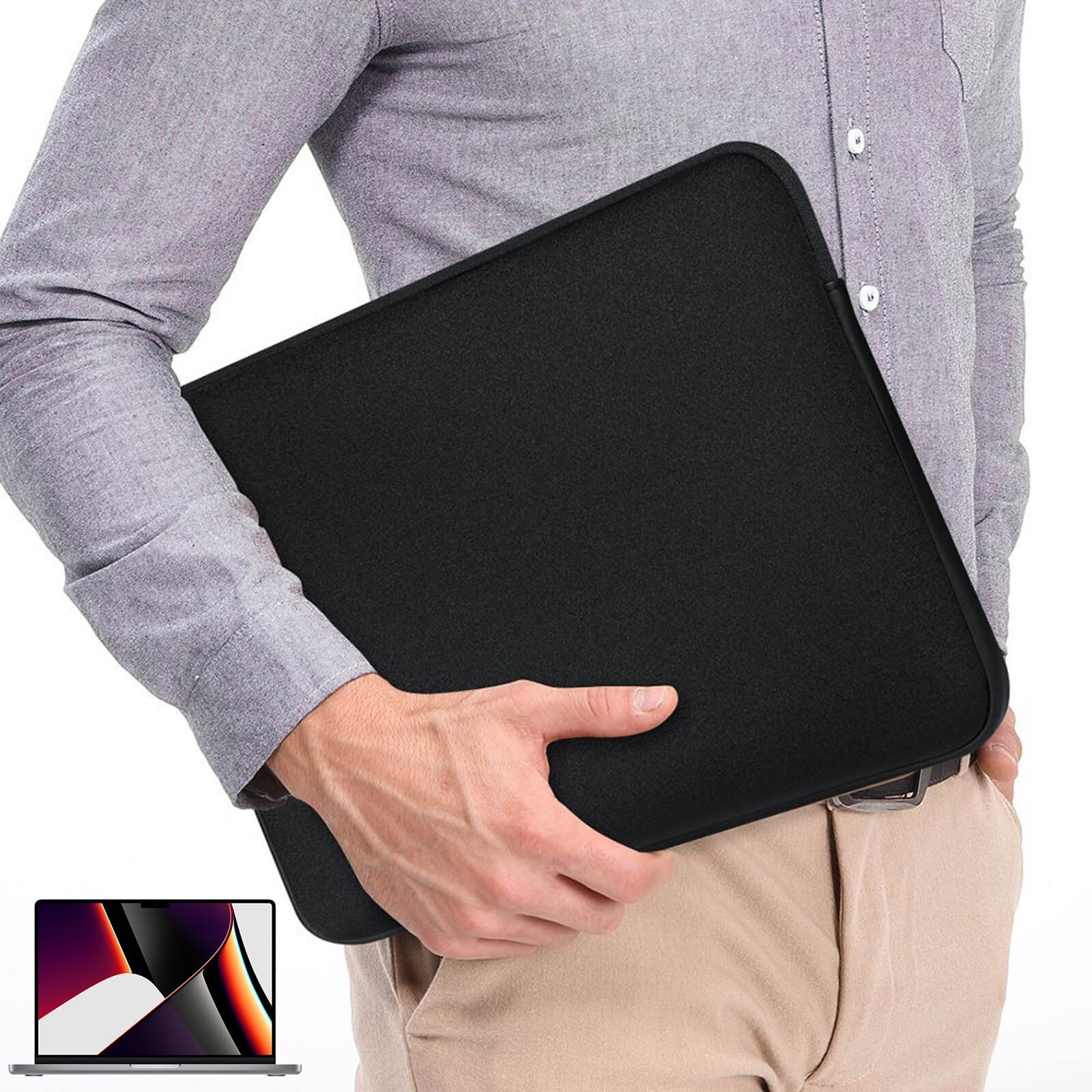 Laptop Case, Laptop Sleeve 16 inch, Durable Carrying Bag Shockproof Protective C