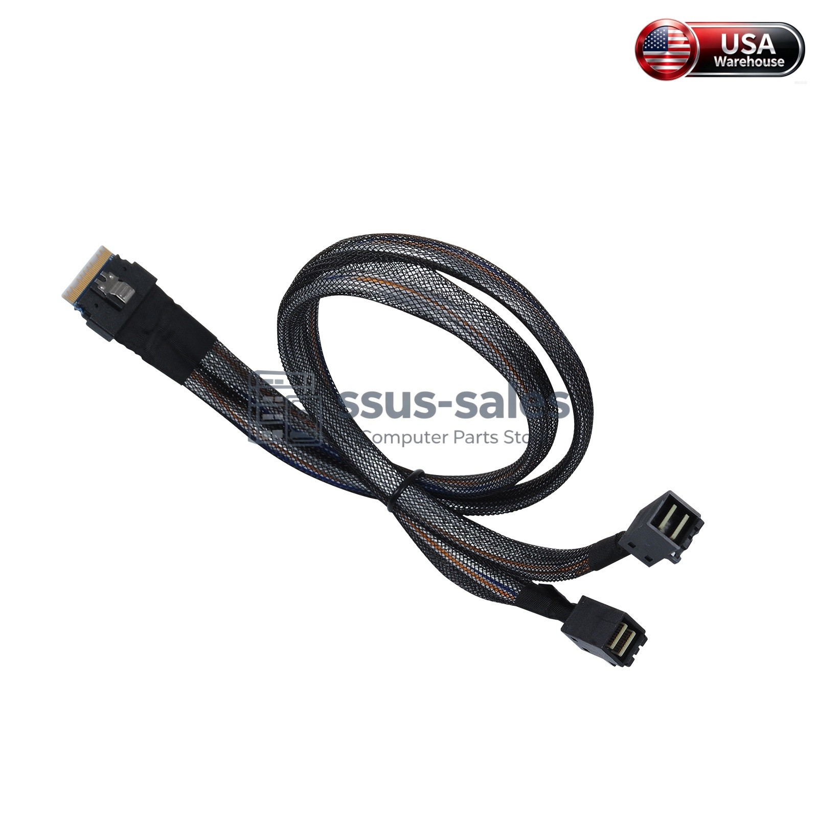 50CM SFF8654 8i SlimSAS to 2x SFF8643 SAS Cable Not Support NVMe Drive