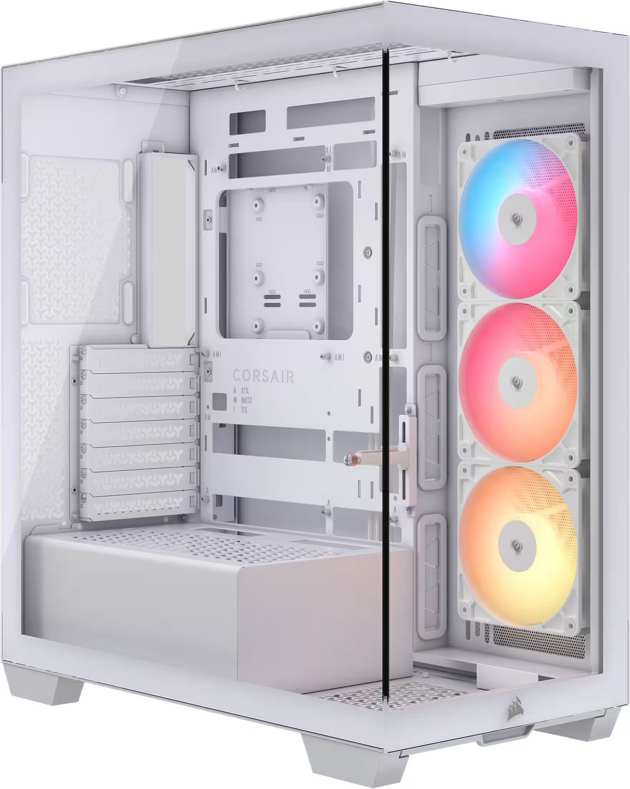 CORSAIR - 3500X RS-R ARGB ATX Mid-Tower PC Case - White