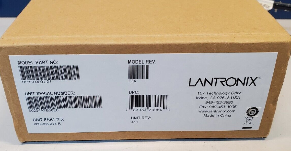NEW Lantronix Device Networking Ud1100001-01 Uds1100 Device Server