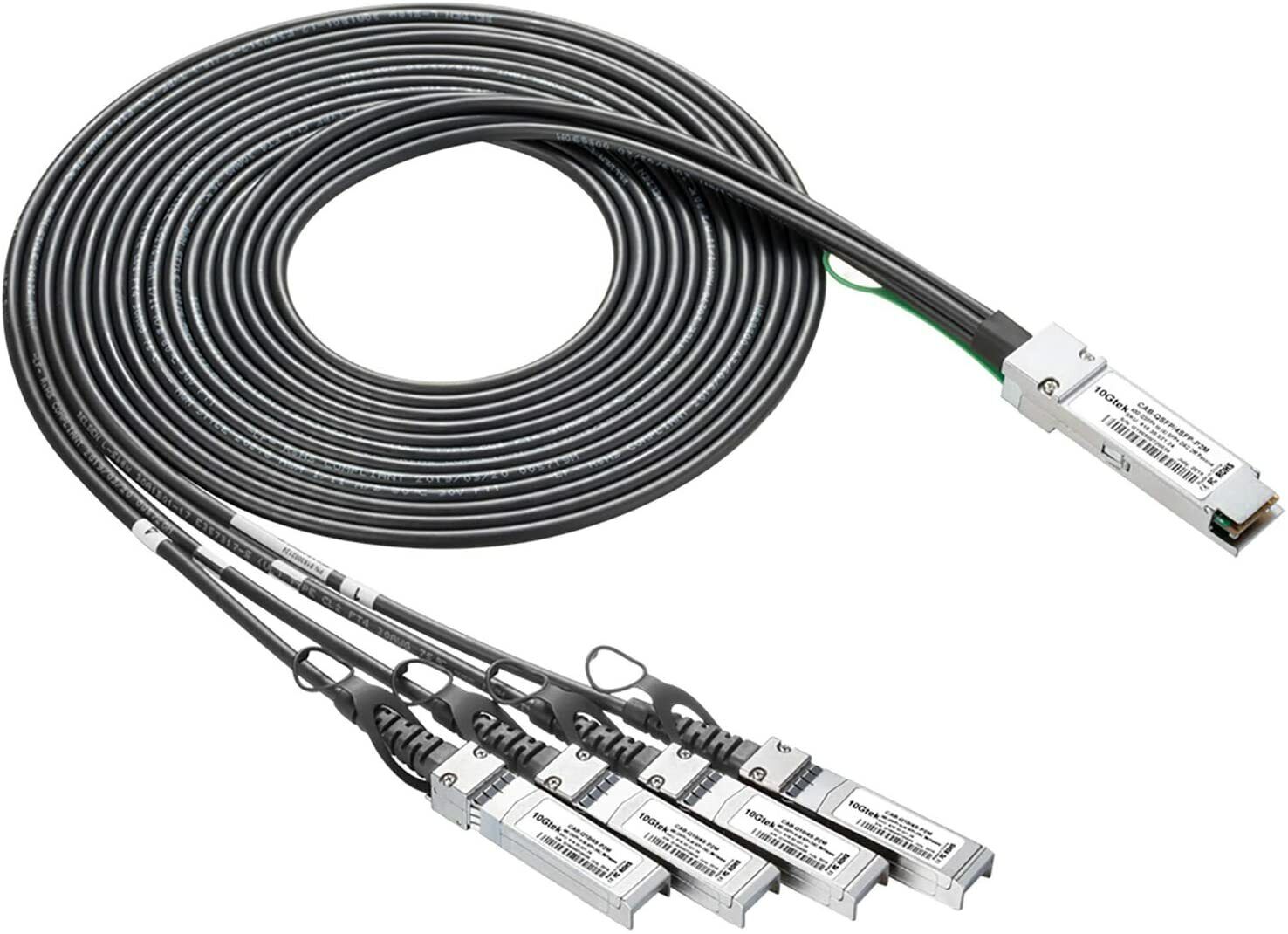 For Cisco QSFP-4SFP10G-CU1M 40G QSFP+ to 4xSFP+ Breakout DAC Cable 1 Meters
