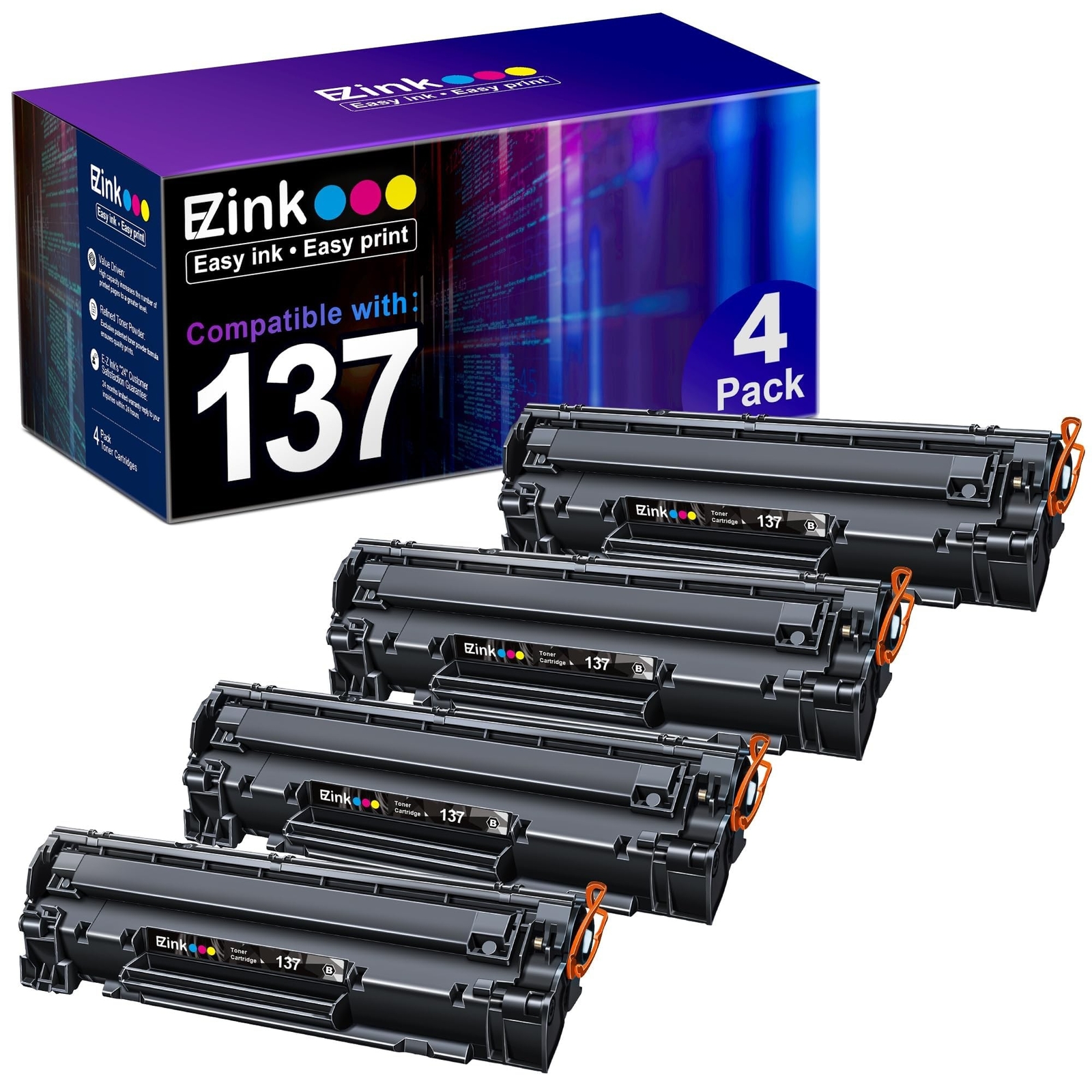 E-Z Ink (TM Compatible Toner Cartridge Replacement for Canon 137 CRG 137 CRG1...
