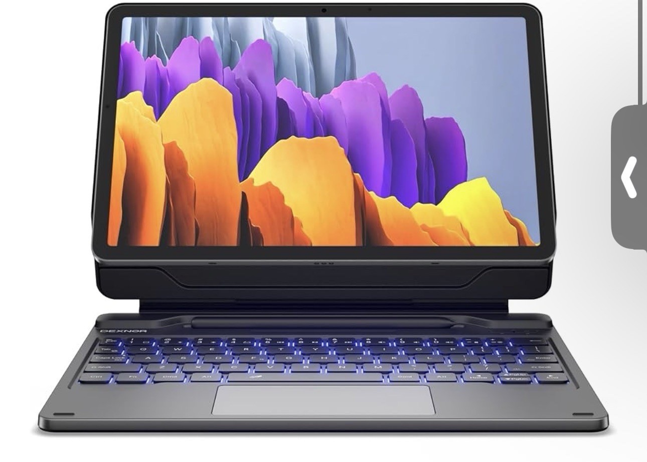 Dexnor DK005 Keyboard Case for Samsung Galaxy Tab S10 FE S9 FE S9 11” Black