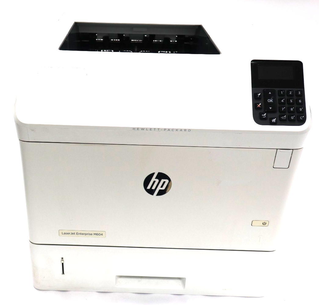 HP LaserJet Enterprise M604 White Monochrome Laser Printer "217.747 Counts"