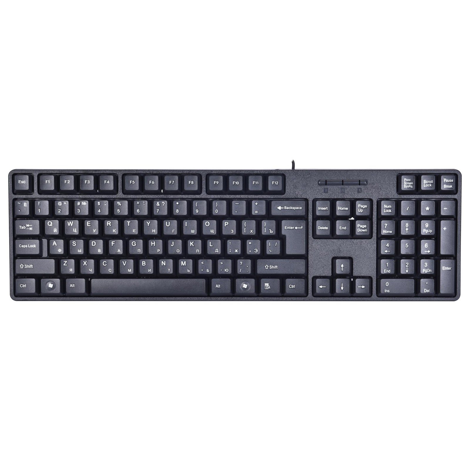 M MC Saite MCSaite Wired Russian English Computer Keyboard, Cyrillic, FullSiz...