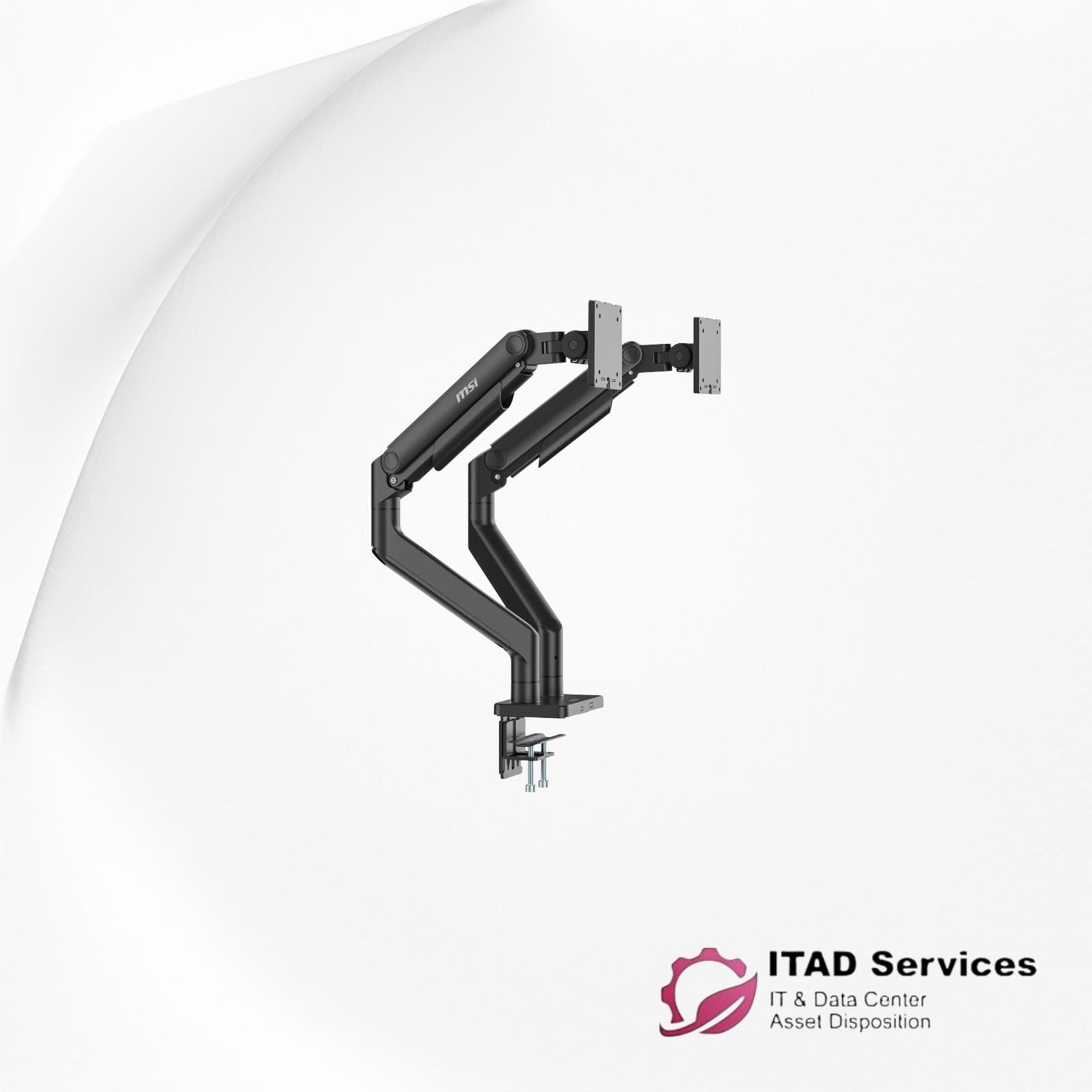 MSI MAG MT201D Full-Motion Dual Monitor Desk Mount