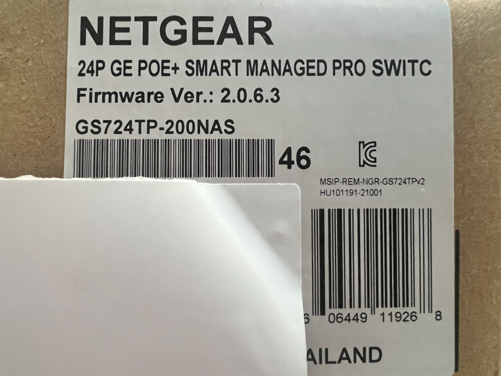 Netgear GS324TP-100NAS S350 Series 24-Ports Smart Managed Pro Switch - NewInBox