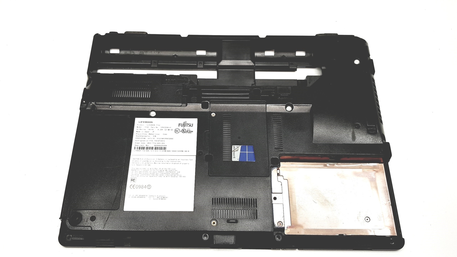 Fujitsu LifeBook T732 12.2" Base Chasis w/Cover Doors Attached CP622536-01