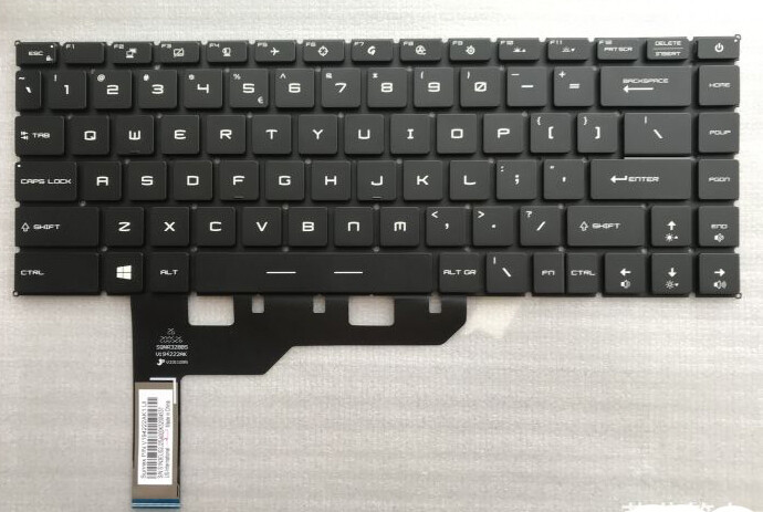 New MSI Raider GE67HX 12UGS 12UHS Vector GP66HX 12UGS 12UHS MS-1545 US Keyboard