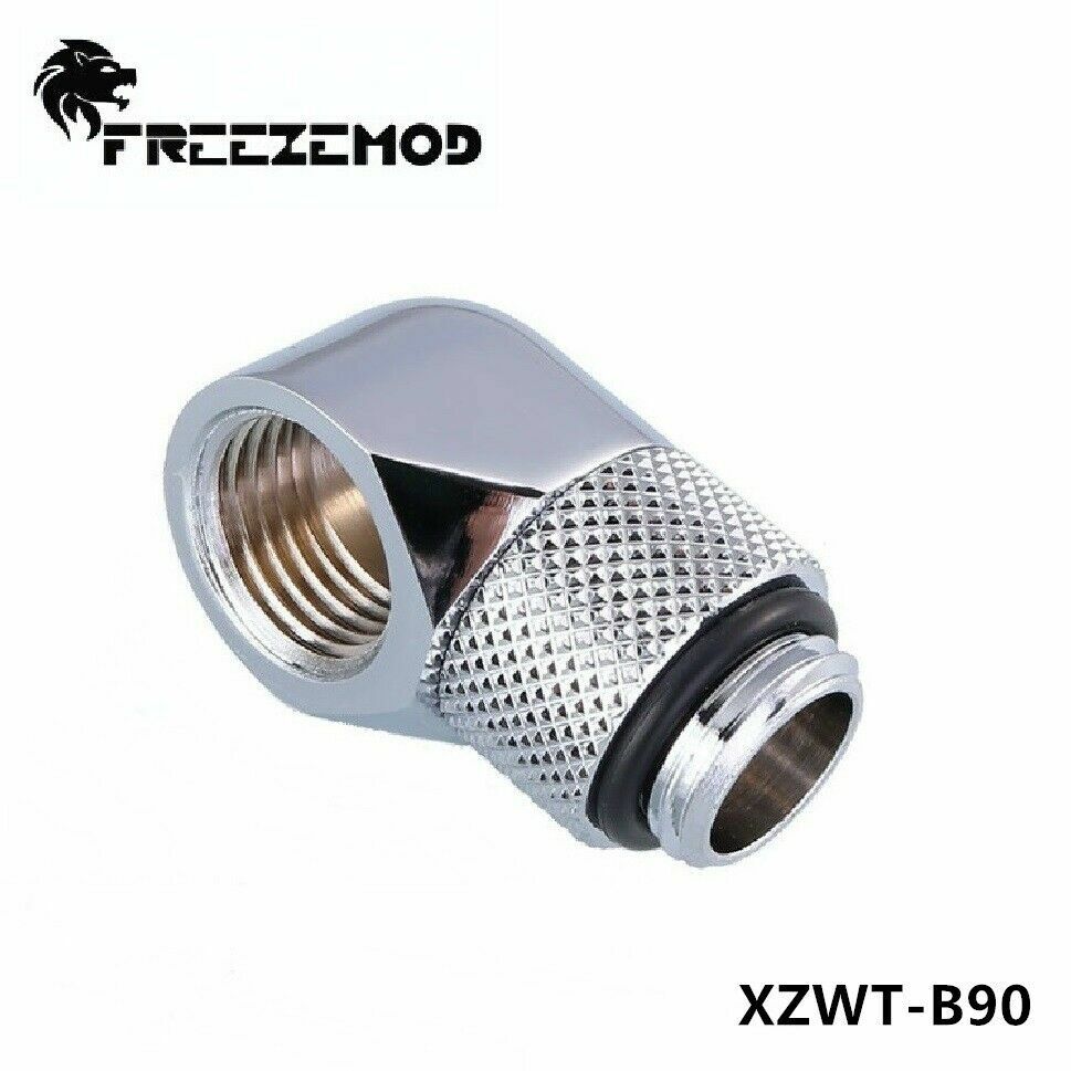 FreezeMod Angled 90 Degree G1/4 Rotary Fitting Male to Female Water Cooling SL