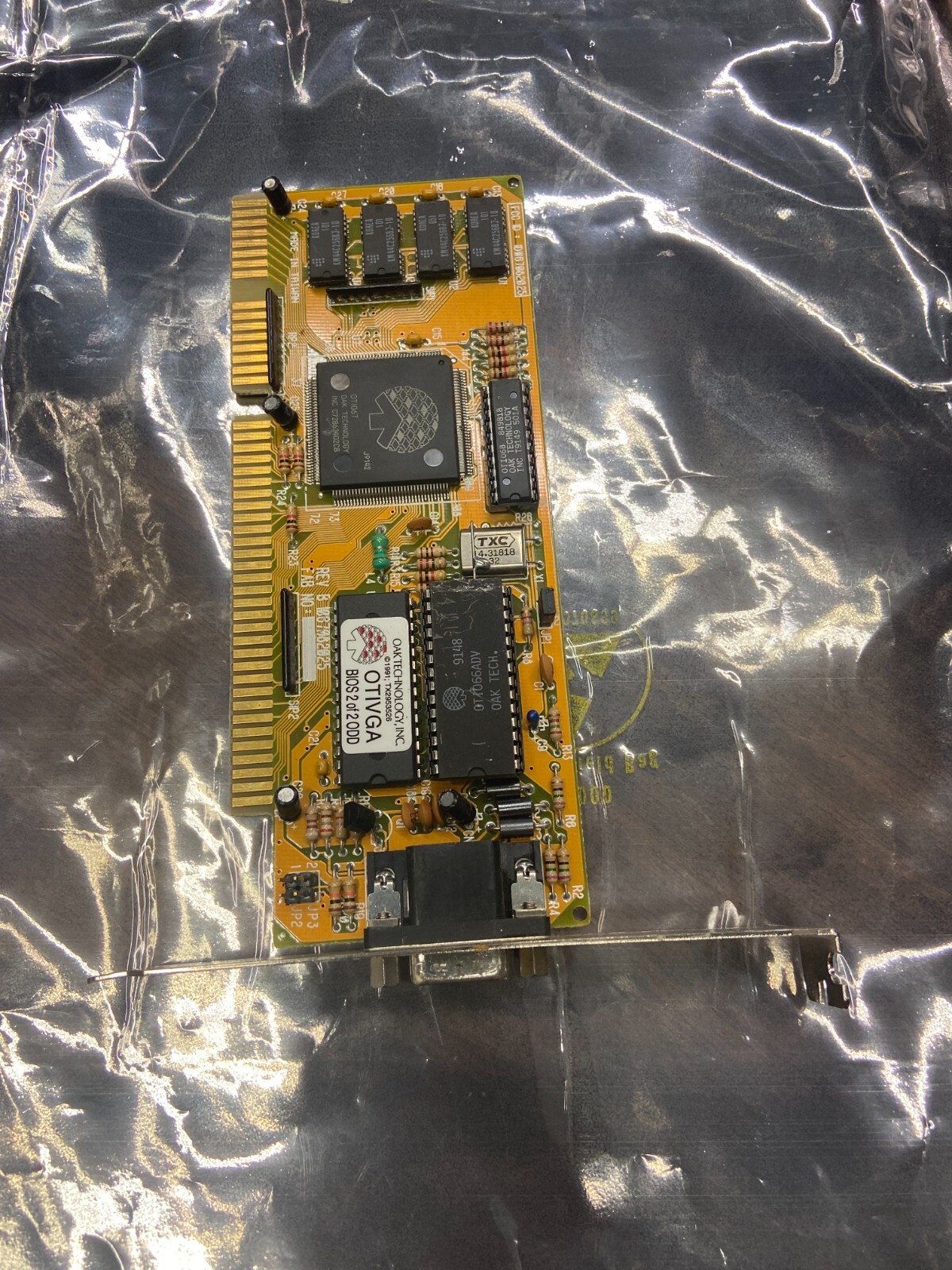 RARE VINTAGE 1991 OAK ISA VGA CARD FCC: IDW67082025 -TESTED
