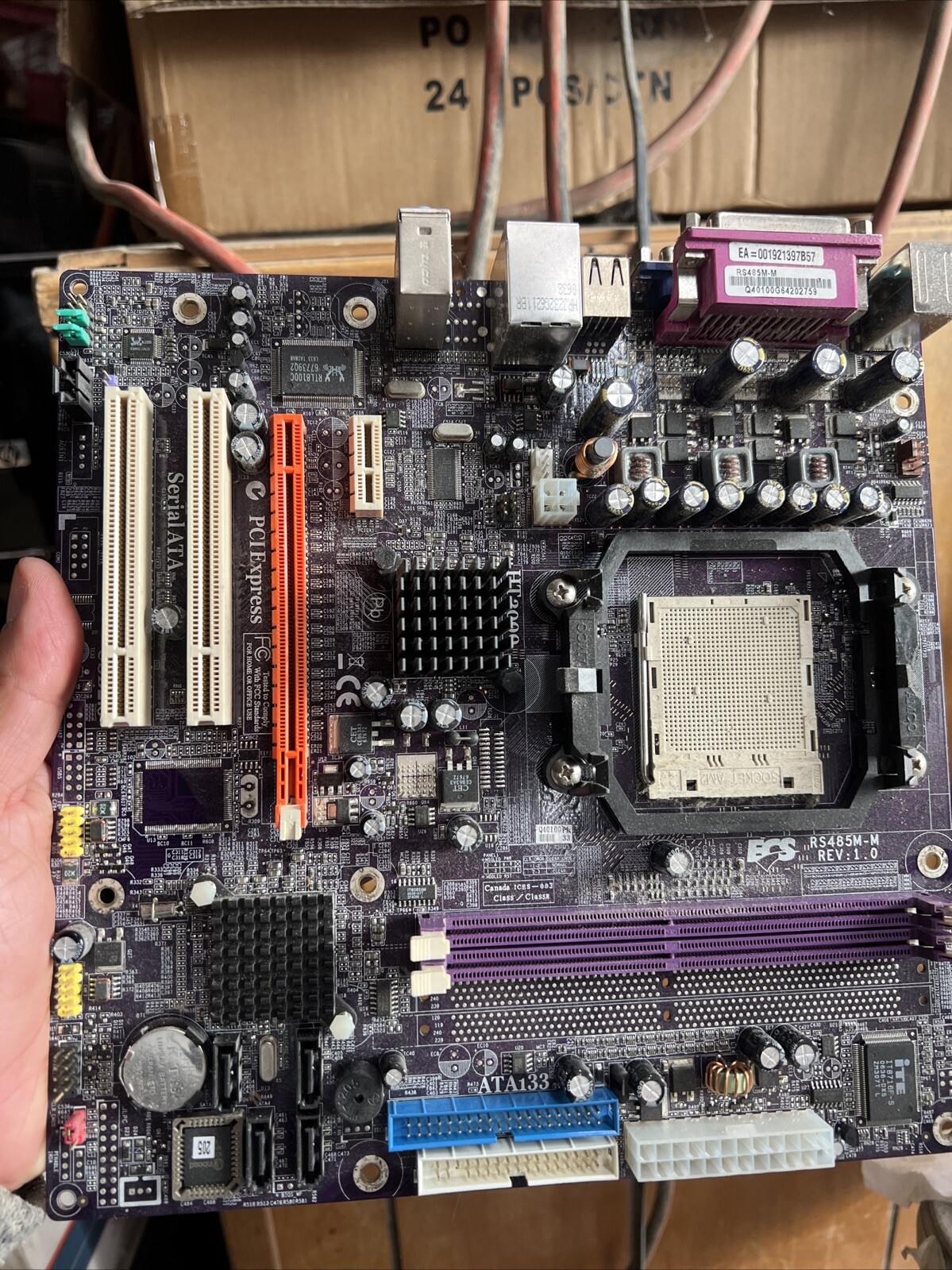ECS RS485M-M , socket AM2 , AMD Motherboard