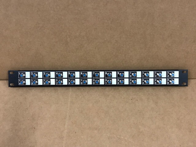 F-81 COAX Patch Panel 19" 26 Port 3GHz Connector CATV NEW