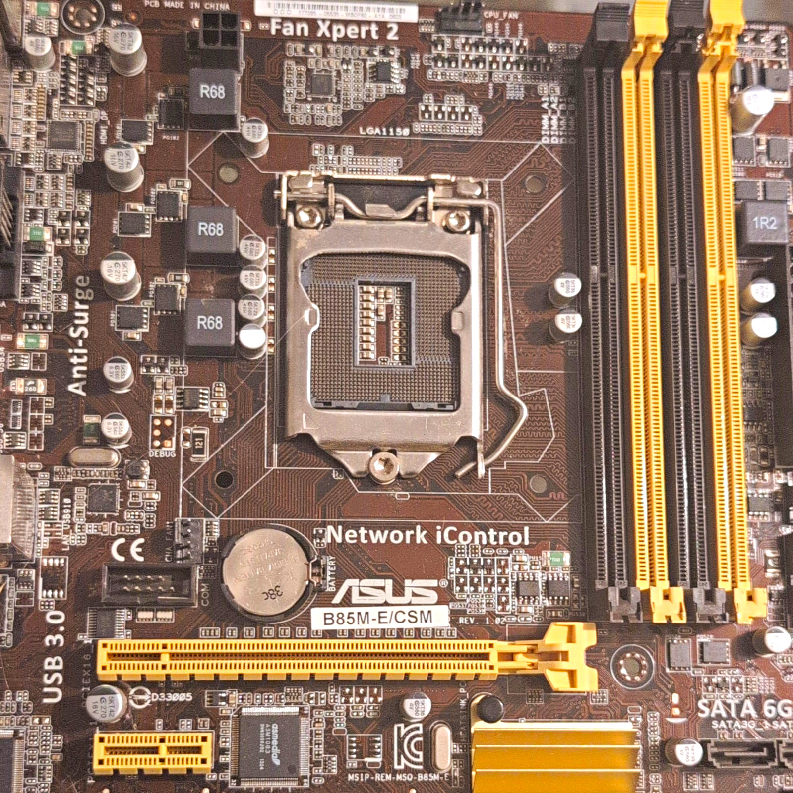 ASUS B85M-E/CSM MicroATX LGA1150 DDR3 SATA III USB 3.0 Motherboard