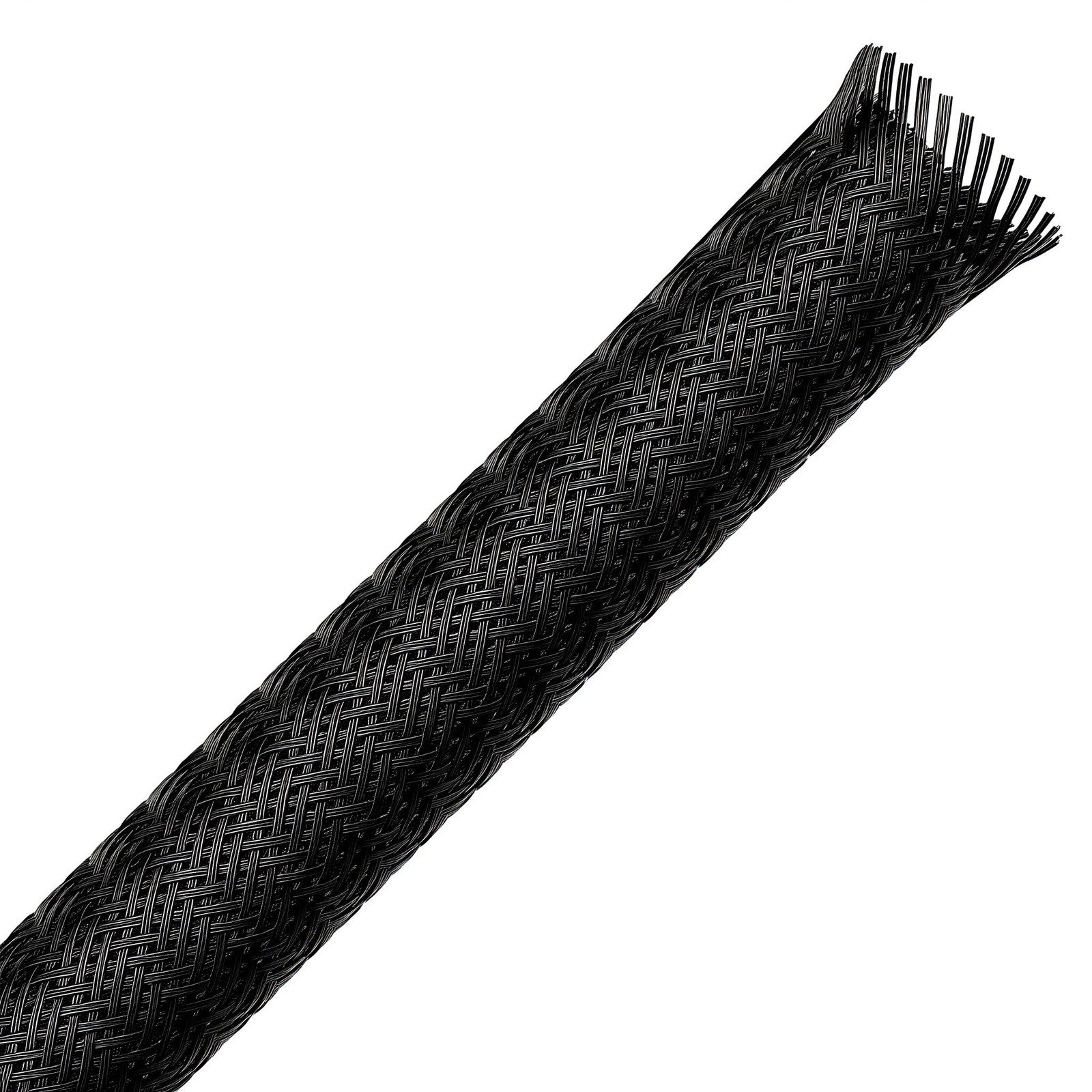 1/2 Inch x 30FT Expandable Braided Cable Sleeve PET Wire Wrap Black